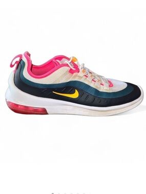 Nike Air Max Axis White Navy Pink Yellow Sneakers Size 9.5 Mesh Running‎ Shoes